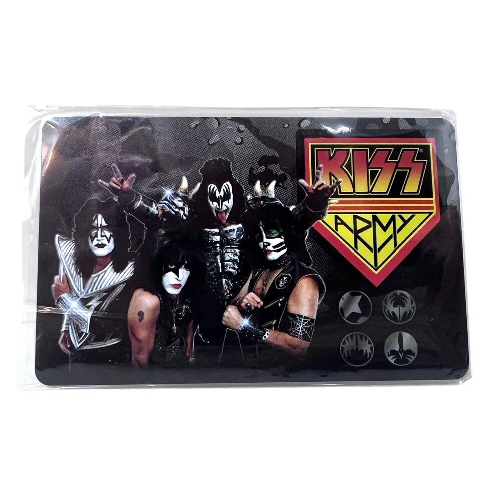Kiss Army Fan Club 2014 Membership Card Blank in‎ plastic NEW